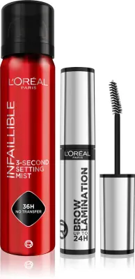 L’Oréal Paris Make-up Set - Набор для макияжа L’Oreal Paris Make-up Set фиксирующий спрей и гель для бровей, 2 шт, 2 шт