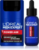 L’Oréal Paris Men Expert Power Age - Набор для ухода за лицом L’Oreal Paris Men Expert Power Age мужской, с гиалуроновой кислотой, 2 шт, 2 шт — фото 1