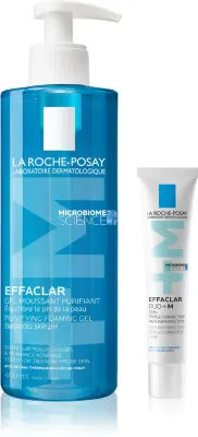 Набор для ухода за жирной кожей La Roche-Posay Effaclar корректирующий уход и очищающий гель, 1 шт