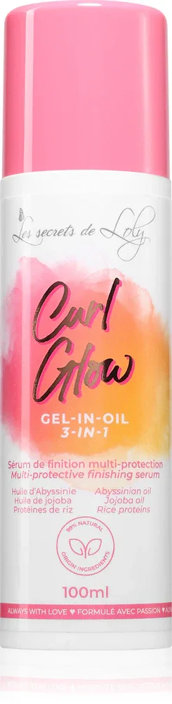 Несмываемое средство для волос Les Secrets De Loly Curl Glow для блеска и термозащиты, 100 мл