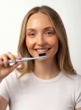 Зубная щётка LYSS Blue средней жёсткости, с мягкими щетинками, 1 шт — фото 3