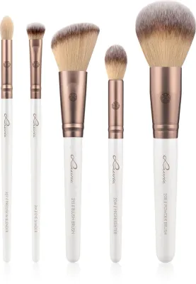Набор кистей для макияжа Luvia Cosmetics Daily Essentials с дорожным чехлом, с синтетическим ворсом, 6 шт