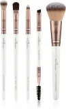 Набор кистей для макияжа Luvia Cosmetics Daily Selection с дорожным чехлом, с длинным мягким ворсом, 6 шт Prime Vegan — фото 1