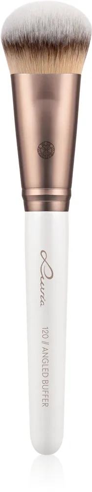 Кисть для лица скошенная Luvia Cosmetics Elegance Angled Buffer для кремовых и пудровых средств, с синтетическим ворсом, 1 шт 120