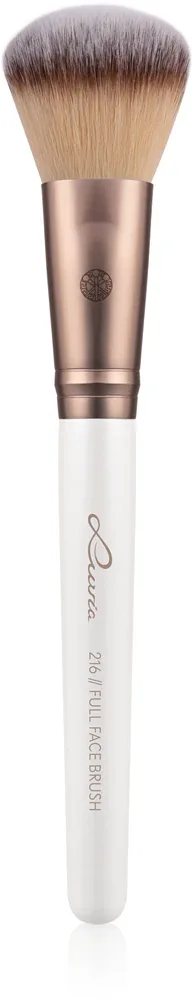 Кисть для лица многофункциональная Luvia Cosmetics Elegance Full Face Brush для кремовых и пудровых средств, с мягким ворсом, 1 шт 216