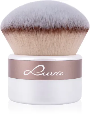 Кисть кабуки для лица Luvia Cosmetics Elegance Kabuki Brush для пудровых и кремовых средств, с синтетическим ворсом, 1 шт