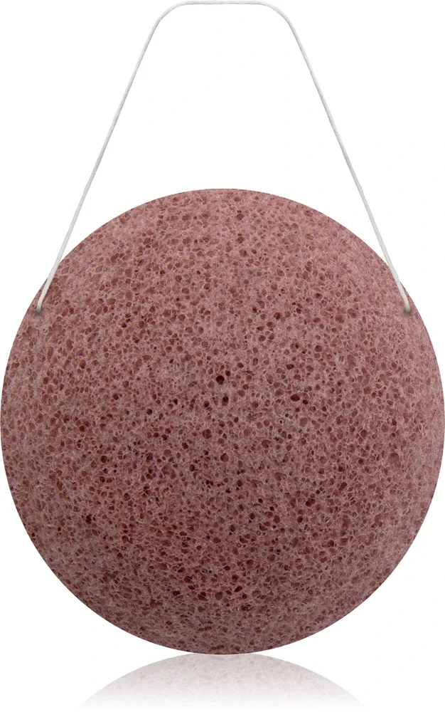 Спонж для очищения лица Luvia Cosmetics Konjac Sponge Red Clay для деликатного пилинга, 3 шт