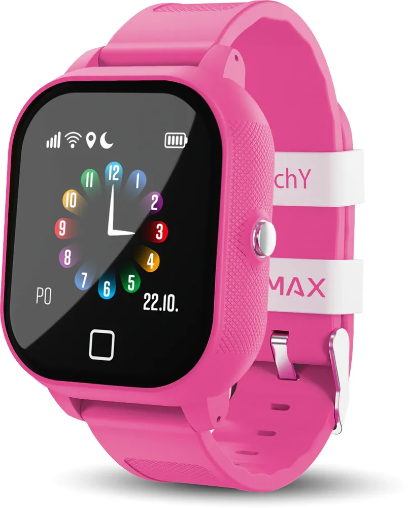 Детские смарт-часы LAMAX Electronics WatchY3 с функцией телефона и кнопкой SOS, 1 шт Pink