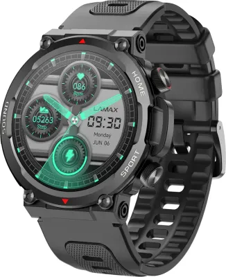Смарт-часы LAMAX Electronics Xplore Black с мониторингом сна, чёрные, 1 шт
