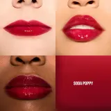 Тинт для губ MAC Cosmetics Lustreglass Stainglass Lip Tint стойкий, с лёгким блеском, 3 мл, оттенок Soda Poppy — фото 3