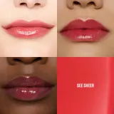 Тинт для губ MAC Cosmetics Lustreglass Stainglass Lip Tint стойкий, с лёгким блеском, 3 мл, оттенок See Sheer — фото 3
