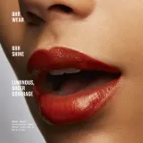 Помада для губ MAC Cosmetics Lustreglass Sheer-Shine Lipstick кремовая, увлажняющая, 3,5 г, оттенок Uncensored — фото 4