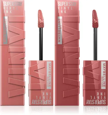 MAYBELLINE NEW YORK SuperStay Vinyl Ink - Набор жидких помад Maybelline SuperStay Vinyl Ink стойкие, 2 шт, 2 шт