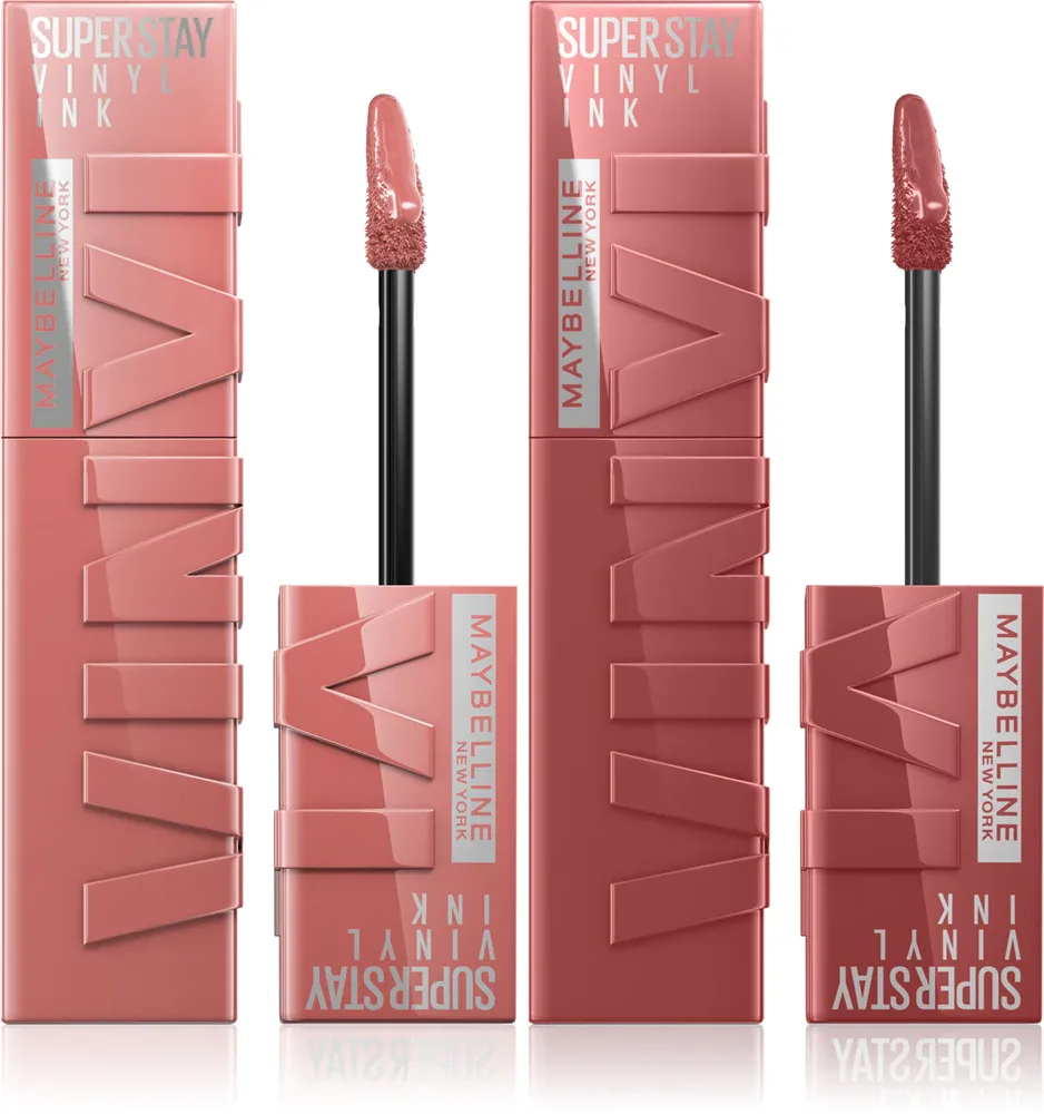MAYBELLINE NEW YORK SuperStay Vinyl Ink - Набор жидких помад Maybelline SuperStay Vinyl Ink стойкие, 2 шт, 2 шт