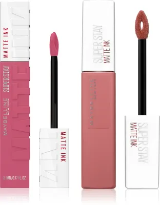 MAYBELLINE NEW YORK SuperStay Matte Ink - Набор матовых помад Maybelline SuperStay Matte Ink жидкие, стойкие, 2 шт, 2 шт