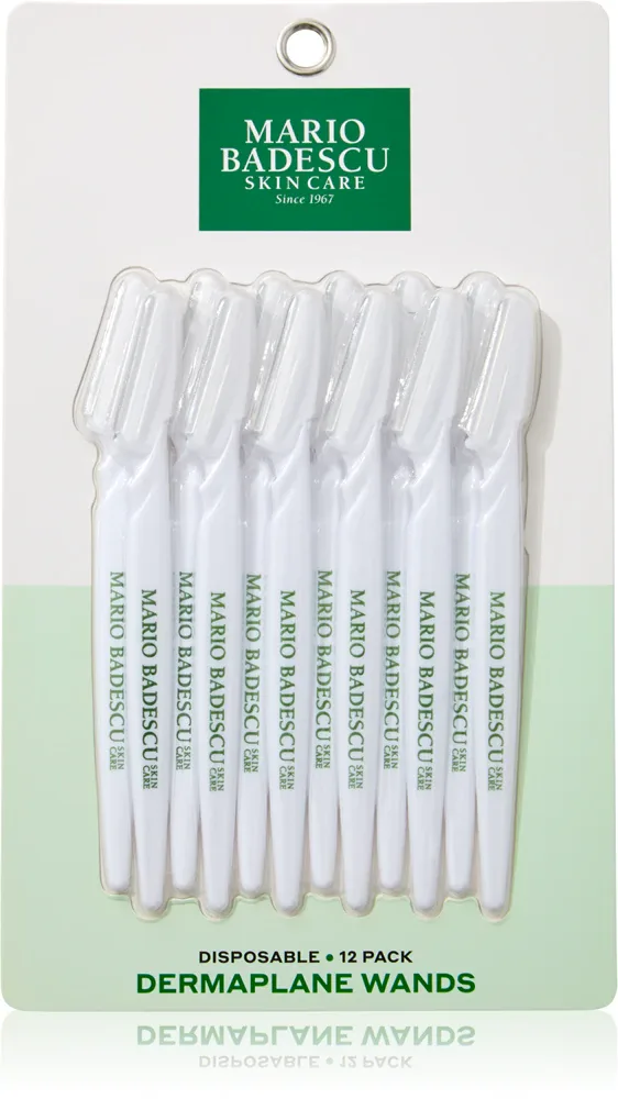 Бритвы для лица Mario Badescu Dermaplane Wands для коррекции бровей, отшелушивающие, 12 шт