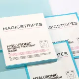 Маска для лица MAGICSTRIPES Hyaluronic Intensive Treatment тканевая, с гиалуронатом натрия и коллагеном, 1 шт — фото 2
