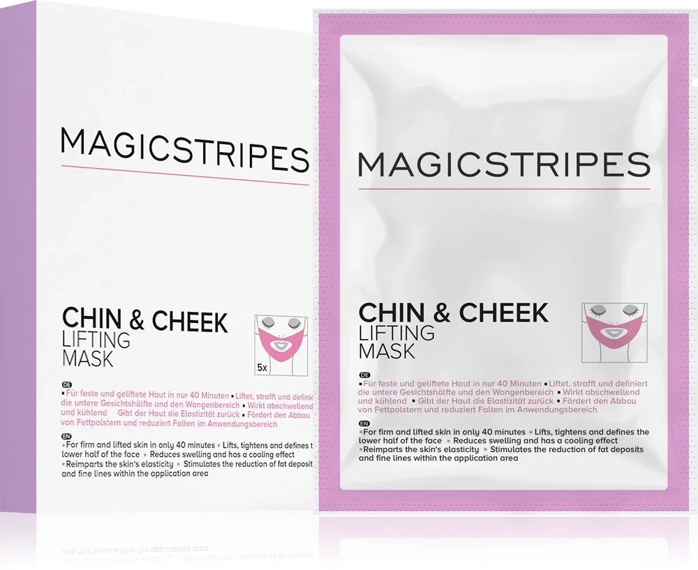 Маска для лица MAGICSTRIPES Chin Cheek Lifting для зрелой кожи, с коллагеном, 1 шт