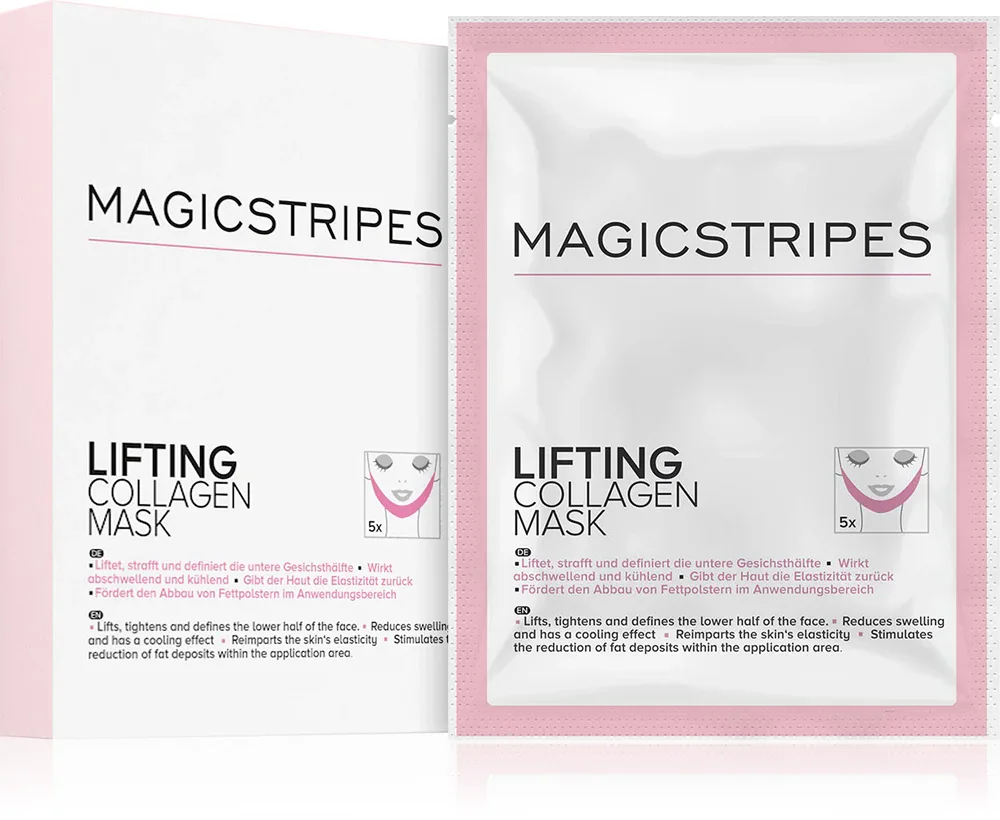 Маска для лица MAGICSTRIPES Lifting Collagen тканевая, с коллагеном, для нижней трети лица, 1 шт