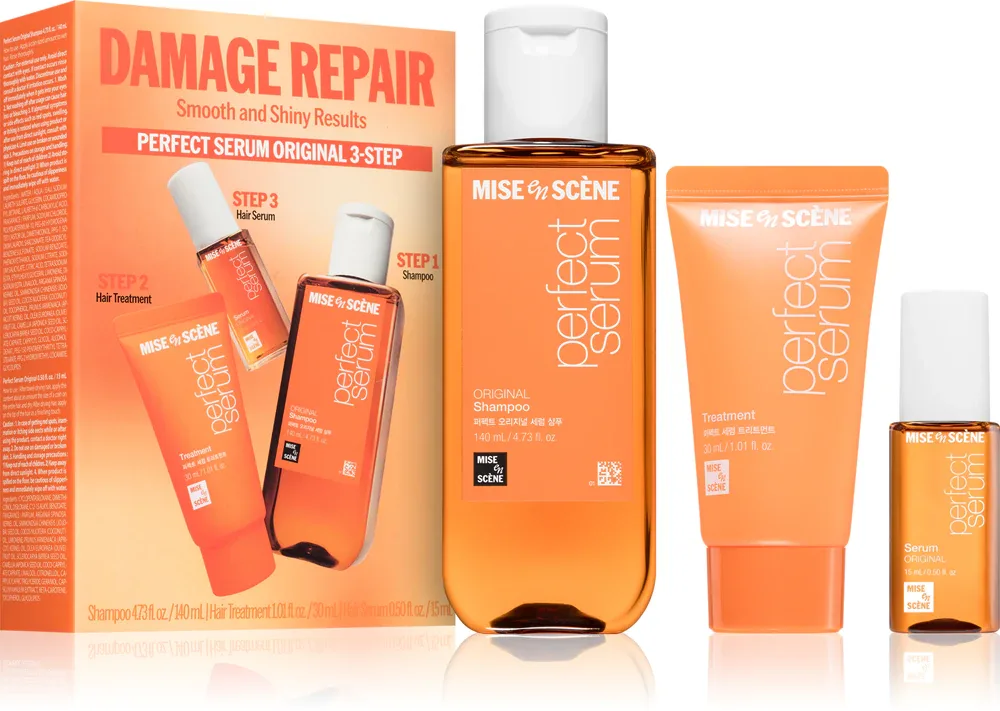 Набор для волос mise en scene Perfect Original Kit шампунь, уход и сыворотка, 1 шт