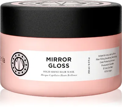 Маска для блеска волос Maria Nila Mirror Gloss Mask, для окрашенных волос, с маслом ши, 250 мл