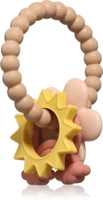 Прорезыватель-кольцо Mushie Teething Ring силиконовый, разноцветный, 1 шт Nature