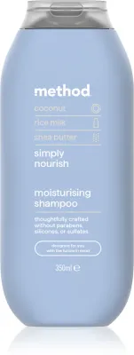 Шампунь для волос Method Shampoo Simply Nourish с маслом ши и арганы, 350 мл