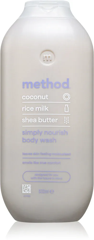 Гель для душа Method Body Wash Simply Nourish с маслом ши и кокосовой водой, 532 мл