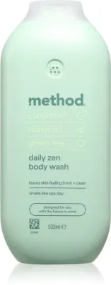 Гель для душа Method Body Wash Daily Zen с зелёным чаем, для всех типов кожи, 532 мл