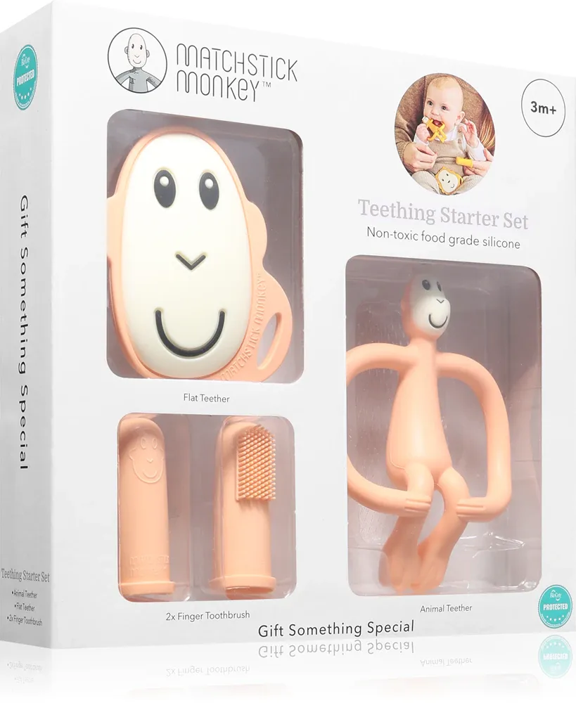 Стартовый набор Matchstick Monkey Starter Set Monkey Peach, для малыша, 1 шт 3m+