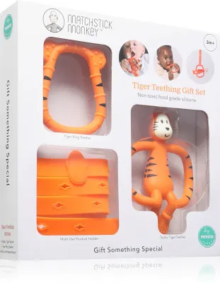 Подарочный набор Matchstick Monkey Tiger, зубная щётка и прорезыватель