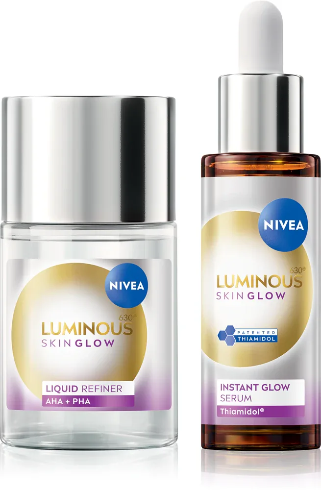 Набор NIVEA Luminous 630 Skin Glow для сияния кожи, уход и сыворотка