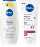 Набор NIVEA Creme Protect, гель для душа и увлажняющая сыворотка для тела, 250 мл + 200 мл — фото 1