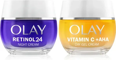 Набор для лица Olay Retinol 24 Vitamin C + AHA с ретинолом и кислотами AHA, для сглаживания и увлажнения кожи, 1 шт