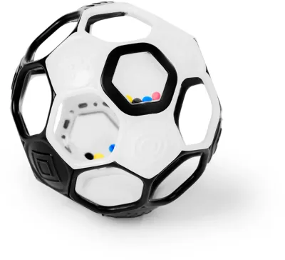 Погремушка Oball Rattle Goals развивающая, стимулирует зрение и осязание, 1 шт