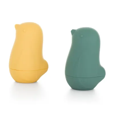 Petite&Mars Love Birds - Игрушка для купания Petite Mars Love Birds сенсорная, 2 шт 6 m+ Ochre Green, 2 шт
