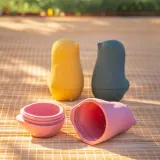 Petite&Mars Love Birds - Игрушка для купания Petite Mars Love Birds сенсорная, 2 шт 6 m+ Ochre Green, 2 шт — фото 4