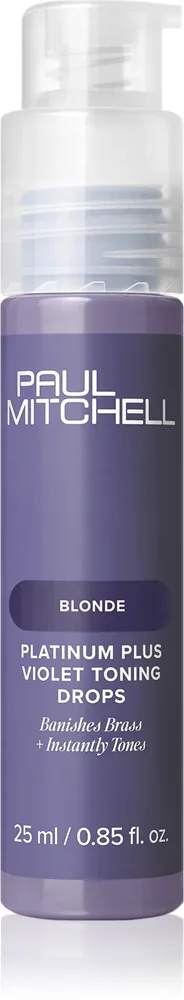 Маска для волос Paul Mitchell Platinum Plus Violet Toning Drops тонирующая, нейтрализует желтизну, 25 мл