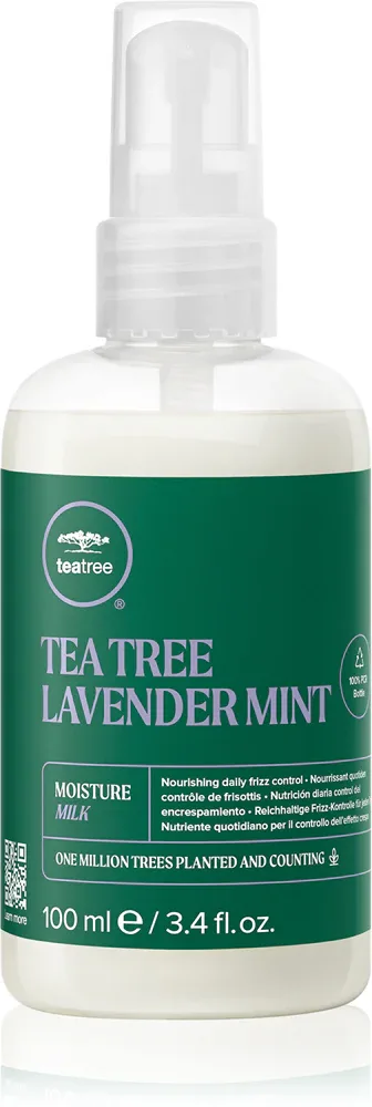 Молочко для волос Paul Mitchell Tea Tree Levander Mint Moisture Milk несмываемое, увлажняющее, для вьющихся и сухих волос, 100 мл