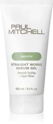 Сыворотка-гель для волос Paul Mitchell Smooth Straight Works Serum Gel несмываемая, разглаживающая, для вьющихся волос, 150 мл