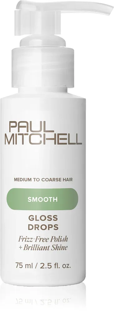 Капли-сыворотка для волос Paul Mitchell Smooth Gloss Drops для блеска, разглаживающая, 75 мл