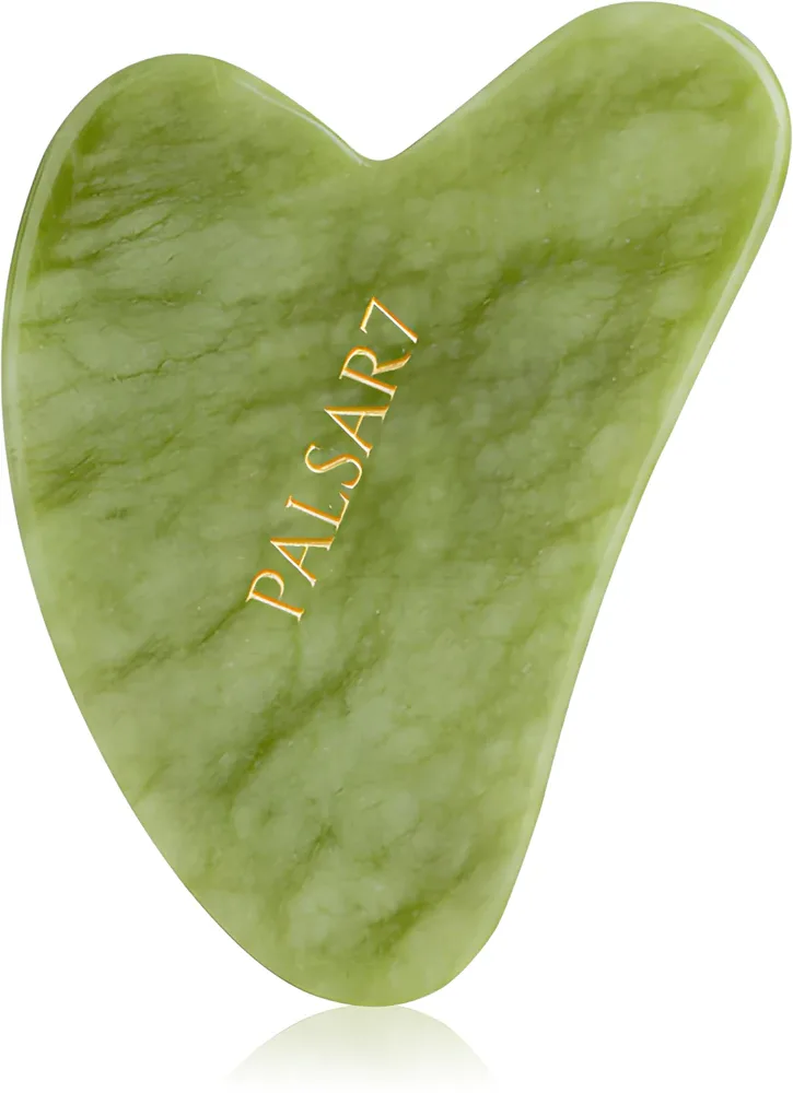 Пластина гуаша PALSAR7 Guasha Green Xiuyan Jade для лица и шеи, зелёная, 1 шт