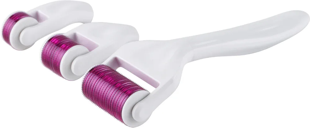 Роллер с микроиглами для лица и тела PALSAR7 Micro-Needle Roller for Face and Body 4-in-1 со сменной насадкой, 1 шт