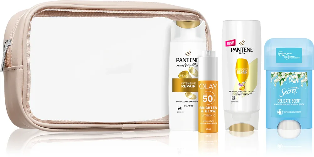 Дорожный набор для женщин Pantene Travel Set Women с мини-версиями продуктов