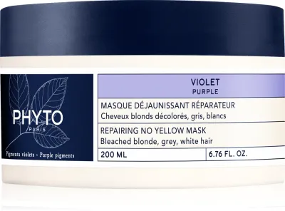 Маска для волос Phyto Violet Repairing No Yellow Mask восстанавливающая, нейтрализующая желтизну, 200 мл