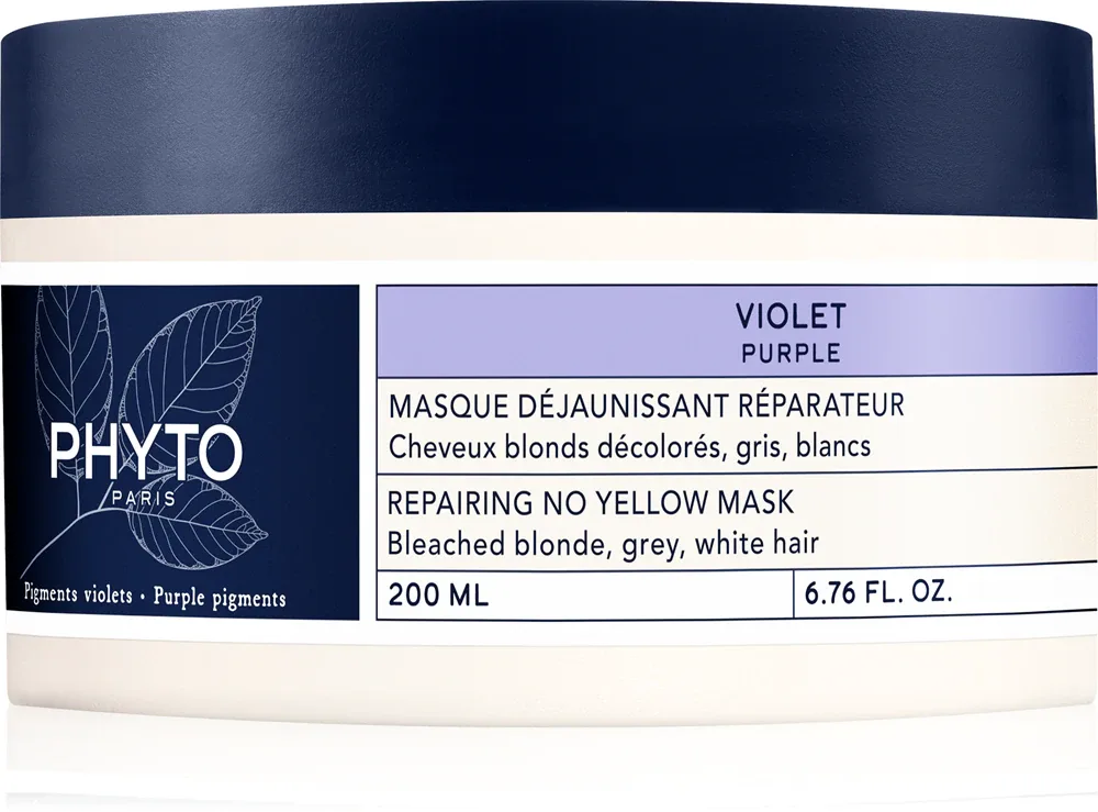 Маска для волос Phyto Violet Repairing No Yellow Mask восстанавливающая, нейтрализующая желтизну, 200 мл