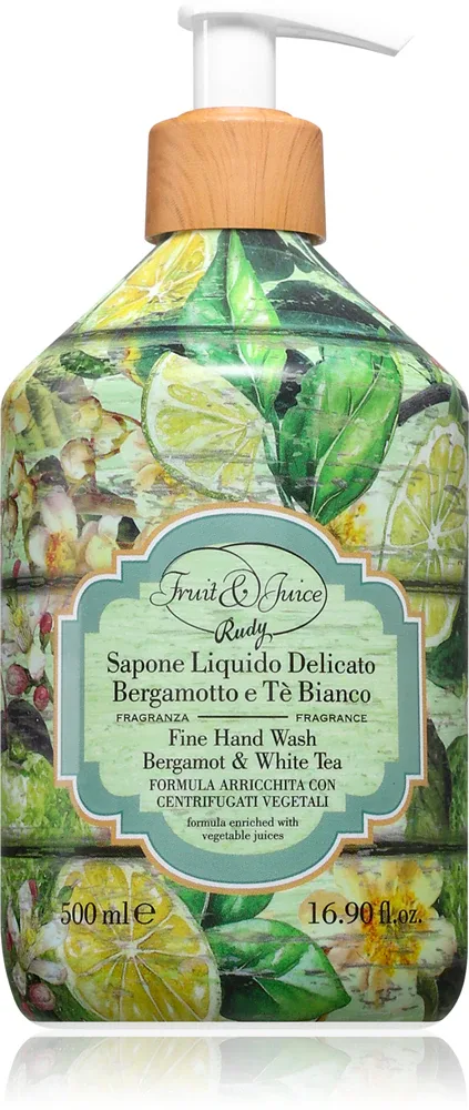 Жидкое мыло для рук Rudy - Le Maioliche Bergamot White Tea Fine, 500 мл