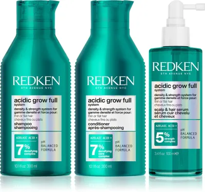 Набор для густоты волос Redken Acidic Grow Full System шампунь, кондиционер и сыворотка, 1 шт
