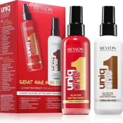 Набор для волос Revlon Professional UniqOne Hair Treatment Pack восстанавливающий уход 10 в 1 + классический уход, 1 шт