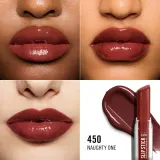 Помада Rimmel Stay Glossy блестящая, увлажняющая, 3,4 г, оттенок NAUGHTY ONE — фото 3